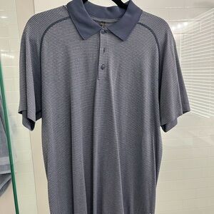 Lululemon Men's Polo - Navy Stripes